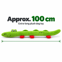 Jouet pour chien en peluche extra long avec 3 points sonores pour les jeux de traction