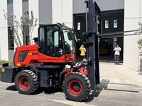 Düşük Gürültülü Otomatik Vitesli Arazi Forklifti 3 Ton Taşıma Kapasiteli Düşük Yakıt Tüketimli Forklift
