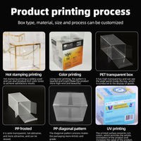 Caja de Plástico Transparente Personalizada, Caja de Exhibición de PVC, Cajas Plegables de Acetato, Caja de Embalaje Transparente de PVC, PET, PP