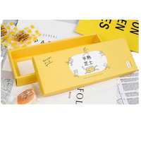 Boîte de papier à tiroir alimentaire pour biscuits nougat personnalisés, noix et amandes Boîte à gâteau personnalisée Boîte d'emballage en carton pour pâtisserie à emporter