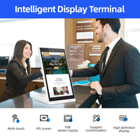 Tablette Android POS 10,1 pouces en plastique en forme de L pour la publicité, idéale pour les restaurants, avec RJ45, NFC, Android 11 OS, 32 Go de stockage, pour ascenseurs