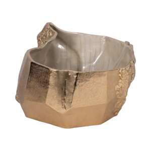 Ciotola Decorativa in Metallo a Forma Libera, Scultura per Arredamento Casa, Centrotavola, Decorazione da Tavolo - Product Image 3