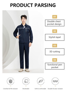 High Quality Electrician Repair Engineer <strong>Boiler</strong> Staff Mining Mechanics Construction Coal Oil Gas Station Workwear Work Uniform - Product Image 6