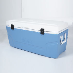 Glacière isotherme vintage personnalisée Ecooler en PE étanche 125L pour le stockage de poisson, de glace, de nourriture et de canettes, portable pour le camping et les pique-niques - Product Image 5