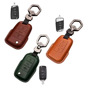 Misura per V W Polo Golf 7 Tiguan per Skoda Octavia Kodiaq <span class=keywords><strong>Karoq</strong></span> per Seat Ateca Leon 2014-custodia in pelle per telecomando - Product Image 1