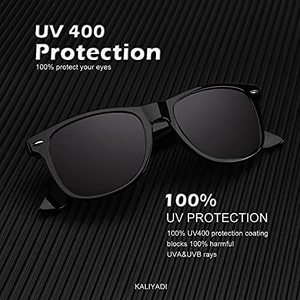 Gafas de sol polarizadas para hombre y mujer, unisex, con montura semirrígida, estilo retro, para conducir, con protección UV - Product Image 2