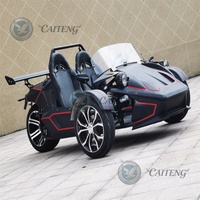 Caiteng Buggy des Dunes Électrique à Essence 350cc Mini Jeep Go Kart Trois Roues Transmission Automatique Métal+Plastique Personnalisé