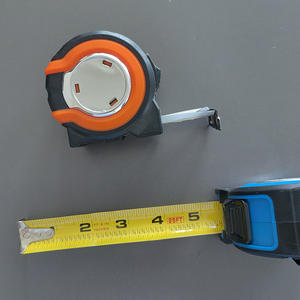 Mètre à ruban professionnel en acier de 25 pieds, enroulement automatique, bouton de verrouillage, retour automatique, outil de mesure en pouces impériaux - Product Image 1