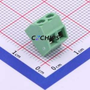 DG381S-3.81-02P-14-00A(H) Screw Terminal Block Through hole Component (THT),P=3.81mm Connector 1x2P 3.81mm Green Through Hole - Product Image 1