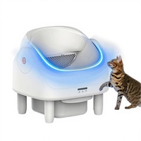 Bac à litière pour chat entièrement automatique, grande capacité, toilette intelligente pour chat, nettoyage électrique entièrement automatique du bac à litière