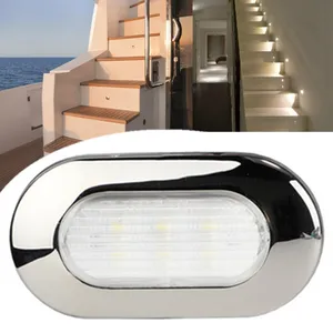 Led personalizado oblongo exterior marino escaleras barco paso lámpara RV Luz de cortesía para autocaravana autobús