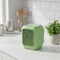 Mini ventilateur USB rafraîchissant à 3 vitesses, avec fonction eau/glace, portable pour voiture, bureau et maison