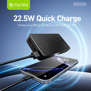 BAVIN Vente en gros Logo personnalisé PC1185 PC1191 10000mah 20000mah 22.5W Banque d'alimentation portable pour téléphone mobile - Product Image 4
