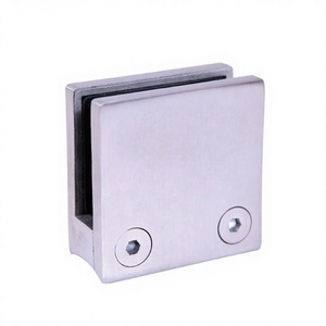 New Modern Stainless Steel Adjustable Glass <b>Clamp</b> Holder <b>Clip</b> Pipe Railing for Bridge Railings Wall-Mounted Mall - Product Image 2