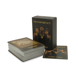 Chất Lượng Tùy Chỉnh In Ấn Dành Cho Người Lớn Đảng Chơi Gia Đình Vài Minh Bạch Ngôn Ngữ Uống Say Thẻ Trò Chơi Với Logo - Product Image 1