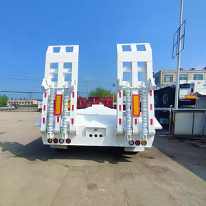 Zhongshengtianqi Heavy Duty Steel Lowboy Trailer Transport Machine Lowbed <b>Truck</b> Semi Trailer Mechanical Suspension 80 Ton - Product Image 6