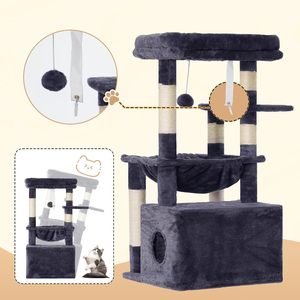 ต้นไม้สำหรับแมวพร้อมคอนโดแมวและที่ลับเล็บ - Product Image 3