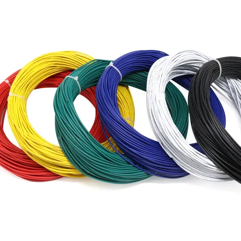 Câble en cuivre étamé PVC UL1007 30/28/26/24/22/20/18/16 AWG Blanc/Noir/Rouge/Jaune/Vert/Bleu/Gris/Violet/Marron/Orange Smart