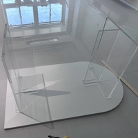 Pieds de table en acrylique Pieds de table en acrylique transparents Pieds de bar de table en acrylique transparents