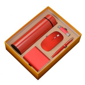 Cajas de Regalo Promocionales Personalizadas de Bajo MOQ 5 en 1, Set de Regalo para Hombre con Batería Externa, Bolígrafo, Memoria USB, Ratón y Botella - Product Image 1