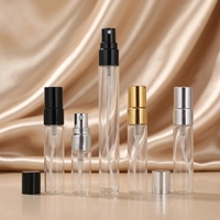 Botol Semprot Parfum Kaca 10ml Custom Grosir dengan Sprayer Aluminium Anodized 13mm untuk Kemasan Minyak Atsiri