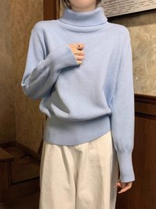 Pull en cachemire épais à col montant personnalisé pour femme, idéal pour l'automne et l'hiver, en laine tricotée, à porter en sous-vêtement - Product Image 3