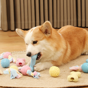 Hete Aanbieding Hondenspeelgoed Bijtslipper Vormig Hondenspeelgoed Veilig Slijpen Bijtbestendig Slippers Kauwspeelgoed voor Honden - Product Image 1