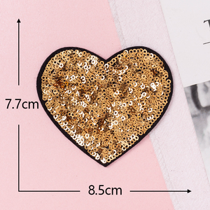 Bán Buôn Nhỏ Pvc <span class=keywords><strong>Sequin</strong></span> Sắt Trên Các Bản Vá Lỗi Cho Phụ Nữ Của Quần Áo Trang Trí Denim Vải Trái Tim <span class=keywords><strong>Sequin</strong></span> Các Bản Vá Lỗi Cho Mũ Ba Lô - Product Image 5