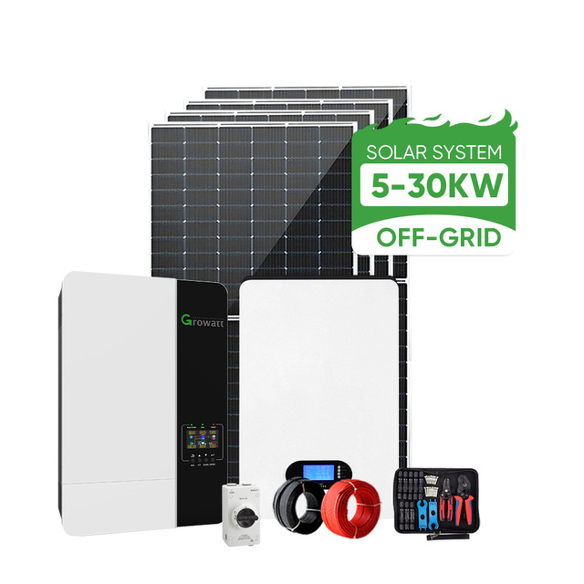 Complete Solar Panels Kit System 5kw 10kw 15kw 20kw 25kw 30kw Solar Energy System for Home off Grid Full Set