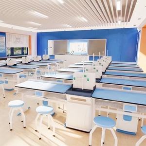 Mesa de laboratorio Escuela Hospitales Biotecnología Ciencia Experimentos químicos Botiquín Muebles de laboratorio Mesa de banco de trabajo - Product Image 2