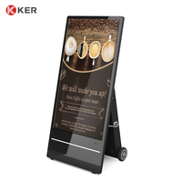 Kiosco de Señalización Digital LCD Android Portátil de 32 Pulgadas para Publicidad Exterior en Centros Comerciales, Pantalla de Bienvenida con SDK