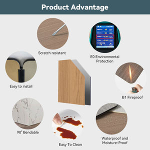 Stijl 3Mm Hoge Glanzende Uv Marmeren Plaat Redelijke Prijs Nieuwe Pvc Pvc Board + Marmer Design + Uv Coating. - Product Image 5