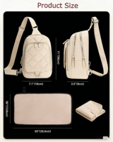 Petite sacoche à bandoulière pour couches avec pochette pour lingettes, mini sac à couches avec matelas à langer portable
