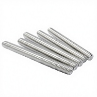 A193 B8 B8m Stud Bolt Threaded Rod with A194 8 8m B8c Heavy Hex Nut Stainless Steel Zinc Finish M30 Thread 3000mm Length