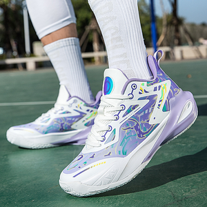 Fashion Mens Breathable Mesh Basketball Style <b>Shoes</b> Sneakers Indoor Outdoor Sports Training Basketball <b>Shoes</b> Casual Sports <b>Shoes</b> - Product Image 3