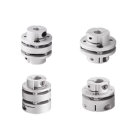 Accouplement flexible à diaphragme à palier en alliage d'aluminium LK3, simple ou double disque, pour moteur pas à pas et servo
