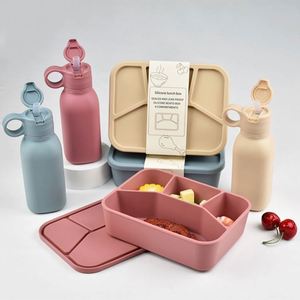 New Arrivals Functional Kid Lunch Box Bento Divided Design BPA Free Microwavable Leak Proof Food Grade Durable Large Capacity - Product Image 1