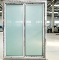 Porte coulissante moderne en PVC/UPVC à double vitrage dépoli pour balcon, chambre et jardin dans maison et appartement