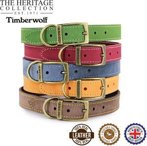 Collar de Cuero Ancol Timberwolf para Perros, Verde, Talla 3 (28-36 cm) - Product Image 4