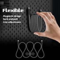 Cable de Carga Rápida Magnético de 65W, USB C a C, con Revestimiento de Nailon, para Laptops, iPhone 17, Macbook y Samsung