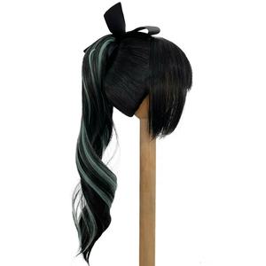 8-9นิ้วทนความร้อนเส้นใยสีดำสีเขียวน่ารัก Updo Wave สังเคราะห์ <span class=keywords><strong>Mohair</strong></span> ตุ๊กตาตุ๊กตา1/3ตุ๊กตา Bjd Wigs - Product Image 4