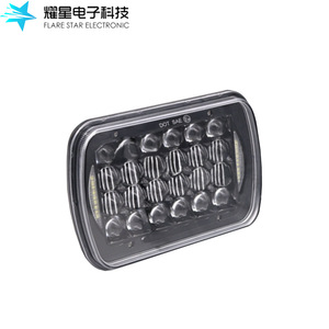 Flare <b>Star</b> Electronic 7 Inch Square <b>Led</b> Headlight 85W 12V For Truck Offroad Vehicle Retrofit Upgrade Universal Fit - Product Image 3