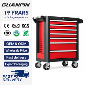 Coffre à outils sur roulettes personnalisable, durable, verrouillable, pour atelier de mécanique, <span class=keywords><strong>garage</strong></span>, industrie - Product Image 1