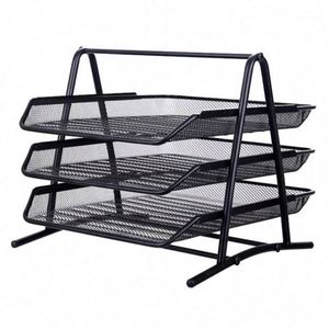 Hot Sale Letter Tray Desk <b>Organizer</b> 3-Tier Mesh Paper Tray Document, Letter, Office Paper <b>Organizer</b> - Product Image 1