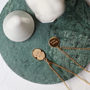 MICCI-Colgante de moneda de acero inoxidable chapado en oro para mujer, joyería de deseos de buena suerte, resistente al agua, venta al por mayor - Product Image 4