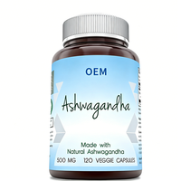 Capsules d'Ashwagandha OEM avec Rhodiola Rosea, Complexe Adaptogène Double pour l'Endurance, l'Énergie, la Force et les Performances Cognitives