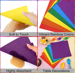 Juego de Vajilla Desechable DAMAI Rainbow para Fiestas de Cumpleaños, Platos de 7 y 9 Pulgadas, Vasos de 9 oz, Servilletas, Juego de Platos de Papel - Product Image 4