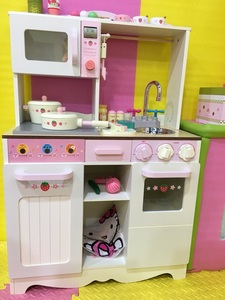 Toddler Cookware Accessories <b>Pink</b> Natural Wood Chef Pretend Set <b>Play</b> <b>Kitchen</b> for Kids - Product Image 2