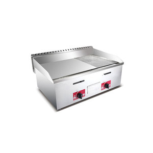 Parrilla Plancha de Gas Comercial para Cocina de Restaurante de <span class=keywords><strong>Comida</strong></span> Rápida, Plancha de Acero Inoxidable para Encimera, Parrilla de Barbacoa a Gas GLP - Product Image 4
