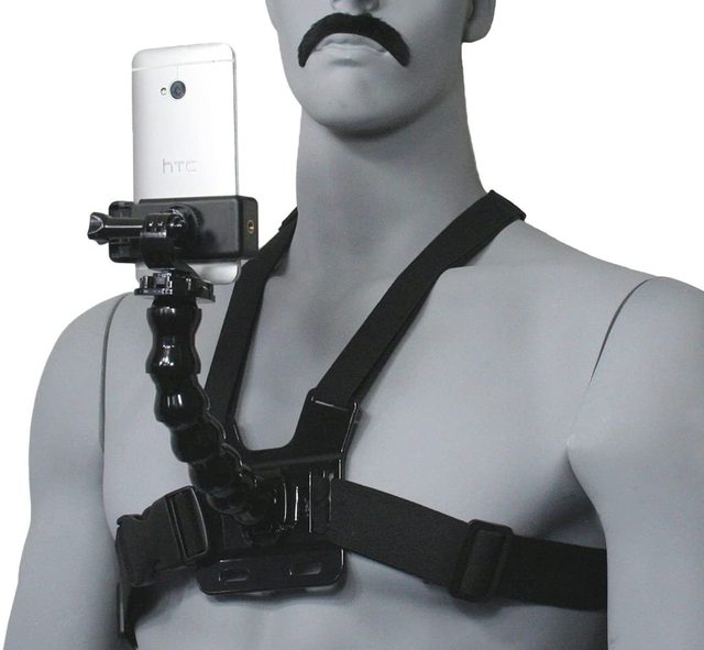 2024 New Phone Strap Stand for Chest Harness Holder Compatible Gooseneck Mobile Holder Best Universal Phone Chest Mount